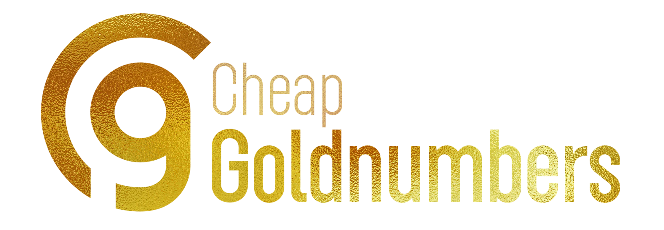 Cheap Gold Numbers